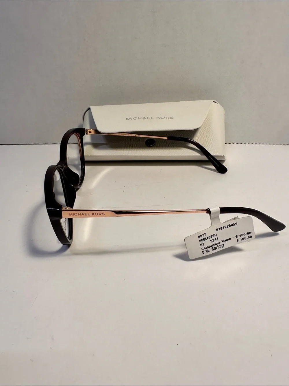Michael Kors Women's Tortoiseshell Cat-Eye Optical Glasses - Burgundy&Rose gold